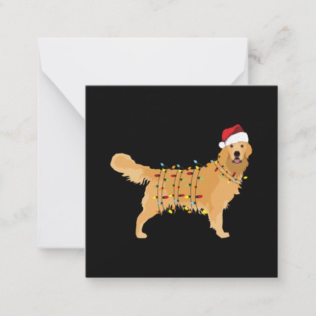 Golden Retriever Mitteilungskarte (Vorderseite)