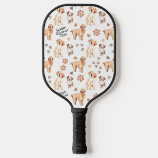 Golden Retriever Mom Pattern Pickleball Schläger