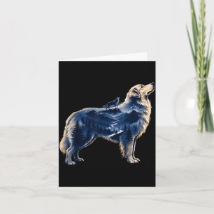 Golden Retriever mondhelle Wildnis Berg Karte