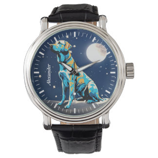 Golden Retriever Montre LuneUn Temps Intemporel