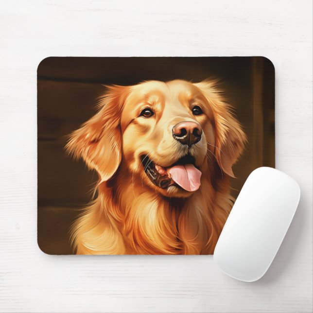Golden Retriever Mousepad (Mit Mouse)