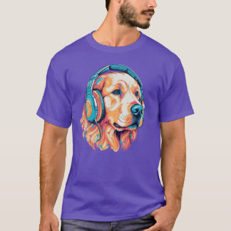 Golden Retriever Musikliebhaber Ein entspannendes  T-Shirt