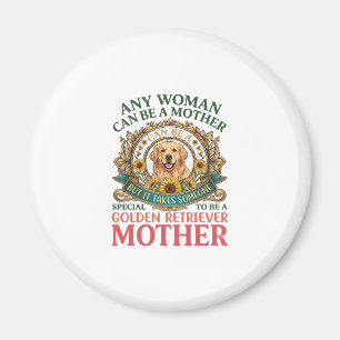 Golden Retriever Mutter Hund Sonnenblumen Bienen_1 Magnet