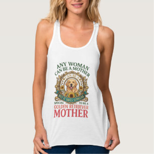 Golden Retriever Mutter Hund Sonnenblumen Bienen_1 Tank Top