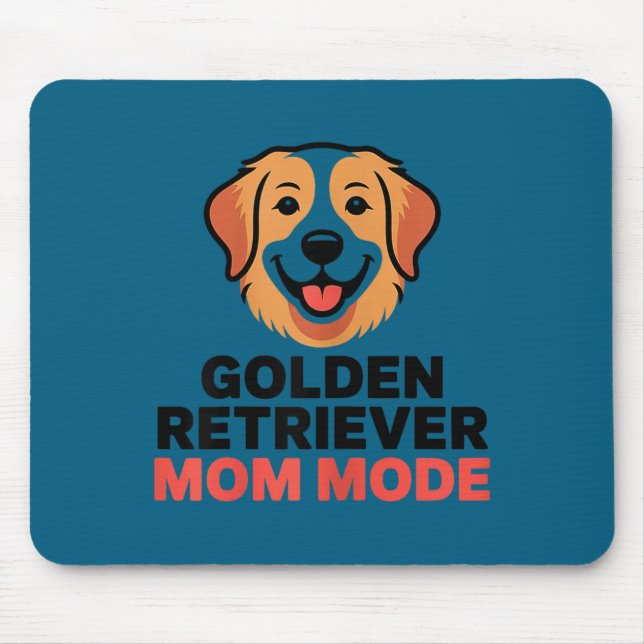 Golden Retriever Mutter-Modus lustiger Hunde-Liebh Mousepad (Vorne)