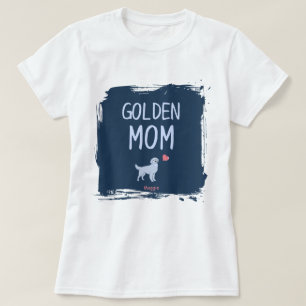 Golden Retriever-Mutter-Shirt mit individuellem Na T-Shirt