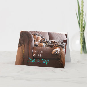 Golden Retriever Nehmen Sie ein Nickerchen Karte