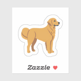 Golden Retriever | Niedlicher Hundewelpen Aufkleber