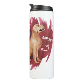Golden Retriever Niedliches Geschenk für Hunde Vat Thermosbecher