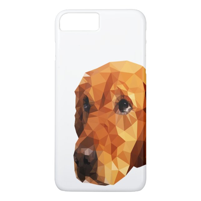 Golden retriever-niedrige Polykunst Case-Mate iPhone Hülle (Rückseite)
