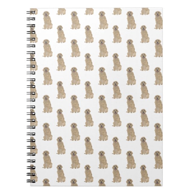 Golden Retriever Notizblock (Vorderseite)