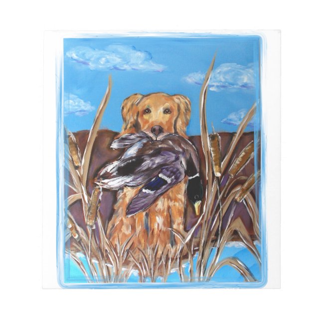 GOLDEN RETRIEVER NOTIZBLOCK (Vorderseite)