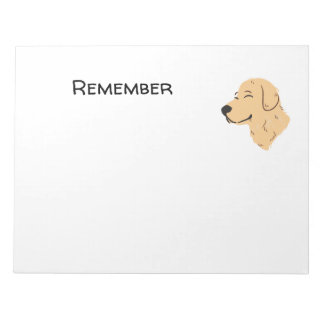 Golden Retriever Notizblock