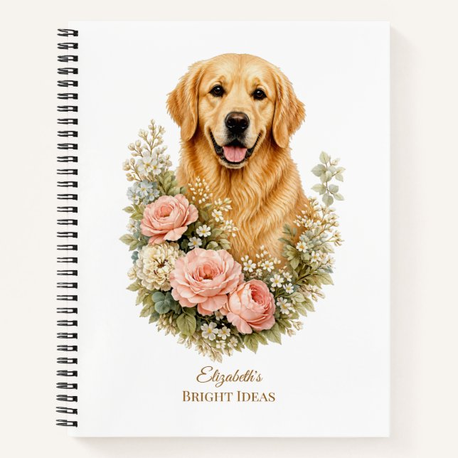 Golden Retriever Notizbuch (Vorderseite)