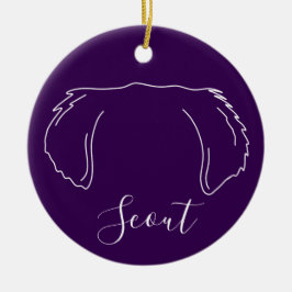 Golden Retriever Ornament (Om Logo)