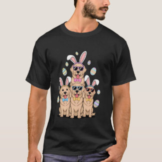 Golden Retriever Osterhase Eier Jagd Lustig D T-Shirt