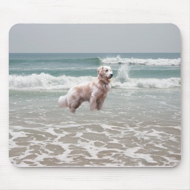 Golden retriever-Ozean Mousepad (Vorne)