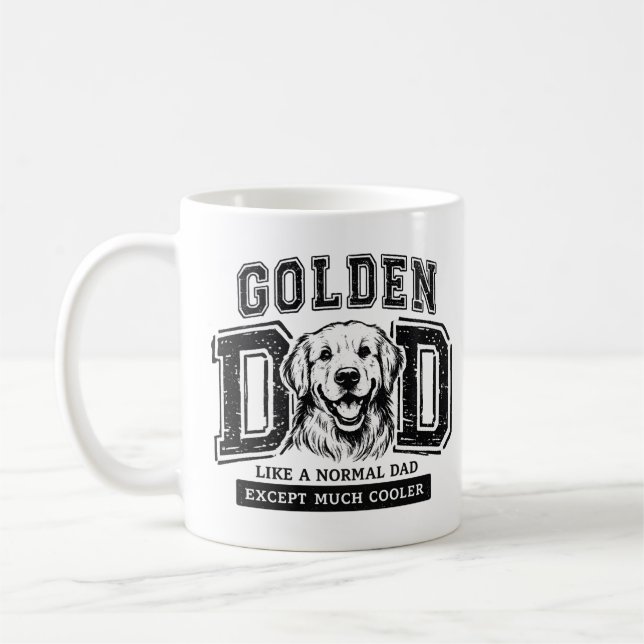 Golden Retriever Papa   Kaffeetasse (Links)