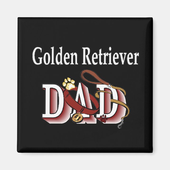Golden Retriever Papa Magnet (Vorne)