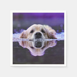 Golden Retriever Paper Napkins Serviette