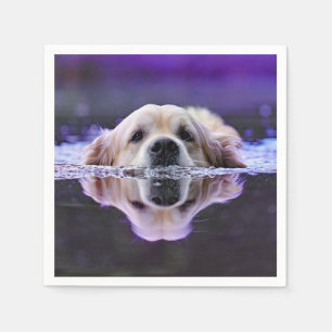 Golden Retriever Paper Napkins Serviette