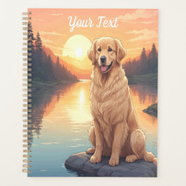 Golden Retriever par lac