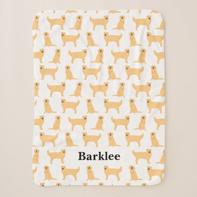 Golden Retriever Personalisiert Blanket - Hund Sherpadecke (Vorderseite)