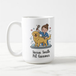 Golden Retriever Pet Grooming Professional Coffee Kaffeetasse
