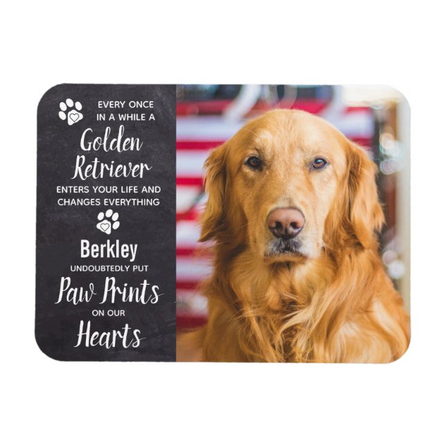 Golden Retriever Pet Memorial Magnet (Horizontal)