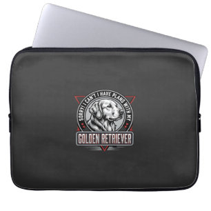 Golden Retriever plant Hund Abzeichen Design Laptopschutzhülle