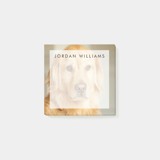 Golden Retriever Portrait Post-it Klebezettel (Vorderseite)