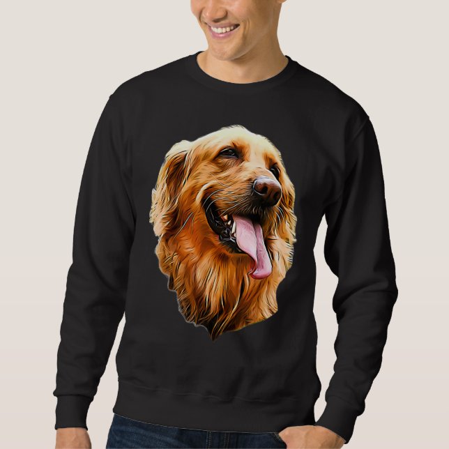 Golden Retriever Portrait Sweatshirt (Vorderseite)