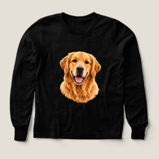 Golden-Retriever-Porträt-Hunde-Illustration