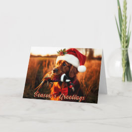 Golden Retriever possède une carte de vacances de 