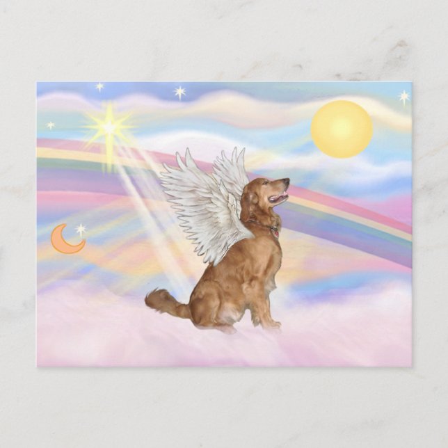 Golden Retriever Postkarte (Vorderseite)