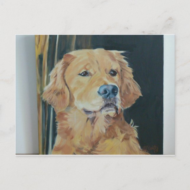 Golden Retriever Postkarte (Vorderseite)