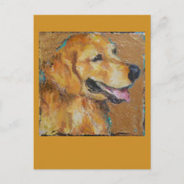 Golden Retriever Postkarte