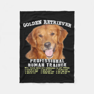Golden Retriever Profi-Hundetrainer Fleecedecke