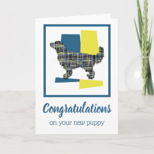 Golden Retriever Pup Félicitations Carte de voeux