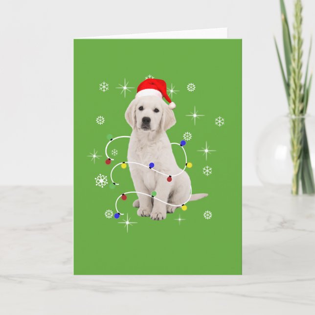 Golden Retriever Puppy Doliday Weihnachten (Vorderseite)