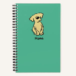 Golden Retriever Puppy - grün - Notizbuch