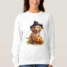 Golden Retriever Puppy Halloween Sweatshirt