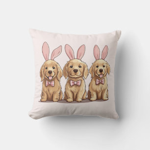 Golden Retriever Puppy Hunde Ostern Kissen