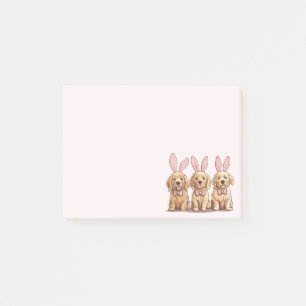 Golden Retriever Puppy Hunde Ostern Post-it Klebezettel