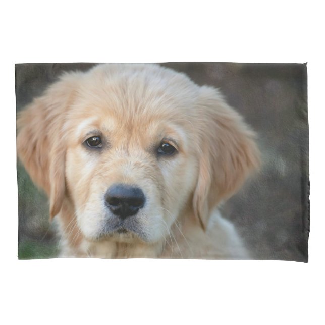 Golden Retriever Puppy Kissenbezug (Vorderseite)