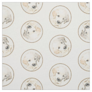 Golden Retriever Puppy Malerei Original Dog Art Stoff