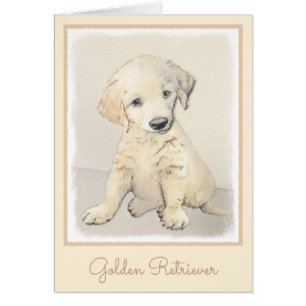 Golden Retriever Puppy Painting - Original Dog Art