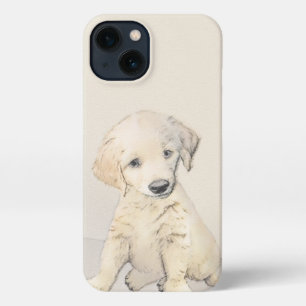Golden Retriever Puppy Painting - Original Dog Art iPhone Hülle