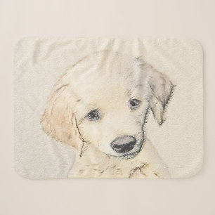Golden Retriever Puppy Painting - Original Dog Art Sherpadecke