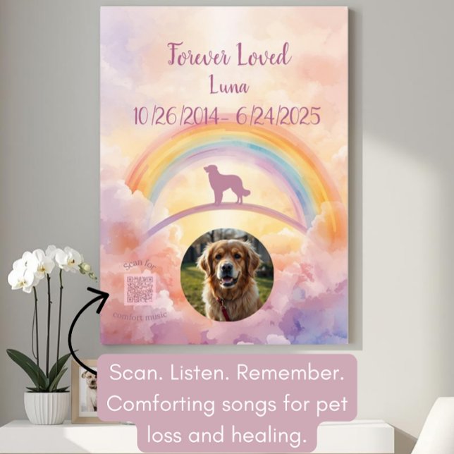 Golden Retriever Rainbow Bridge Poster – Dog Loss (Von Creator hochgeladen)